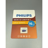 Карта памяти MicroSD 16GB Philips