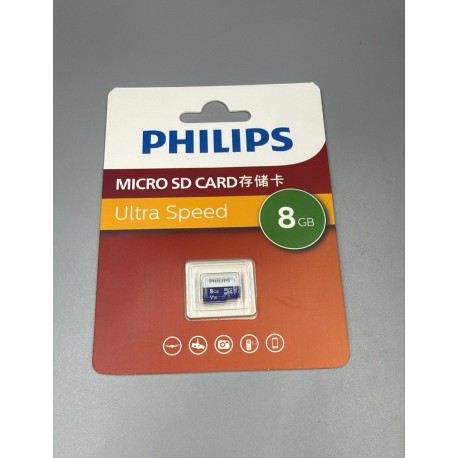 Карта памяти MicroSD 8GB Philips