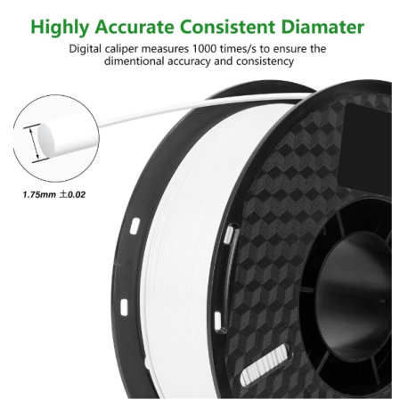 Пластик для 3D-принтера PLA Kingroon 1.75 мм — белый, 1 кг-4