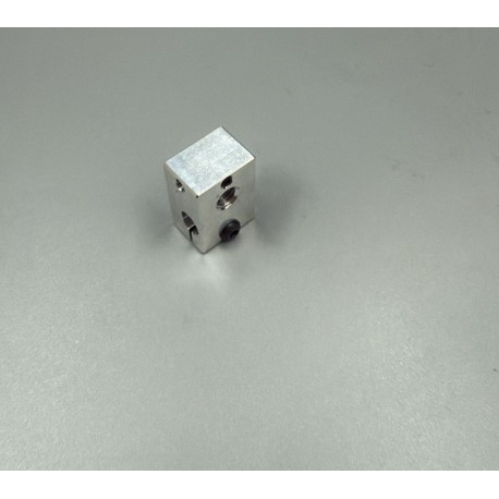 Фрезерованный нагревательный блок хотэнда (под гильзовый термодатчик)