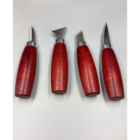 Набор резцов для резьбы по дереву и пластику (4 шт)